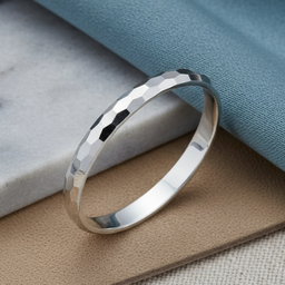 Bracelete Textura Diamante Silver 