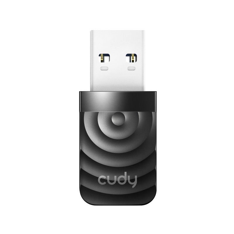 CUDY WU1300S AC1300 Dual-Band USB 3.0 Wi-Fi Adapter USB Adaptor  (Black)_0