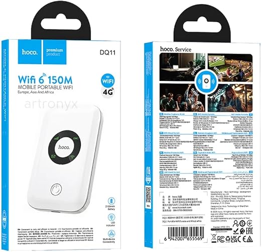 HOCO DQ11 4G LTE 150Mbps Portable WiFi Router - Micro SIM_3