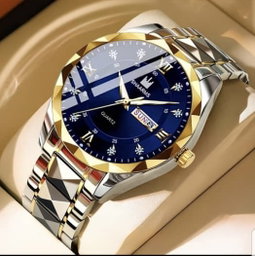 Men’s golden quartz watch 