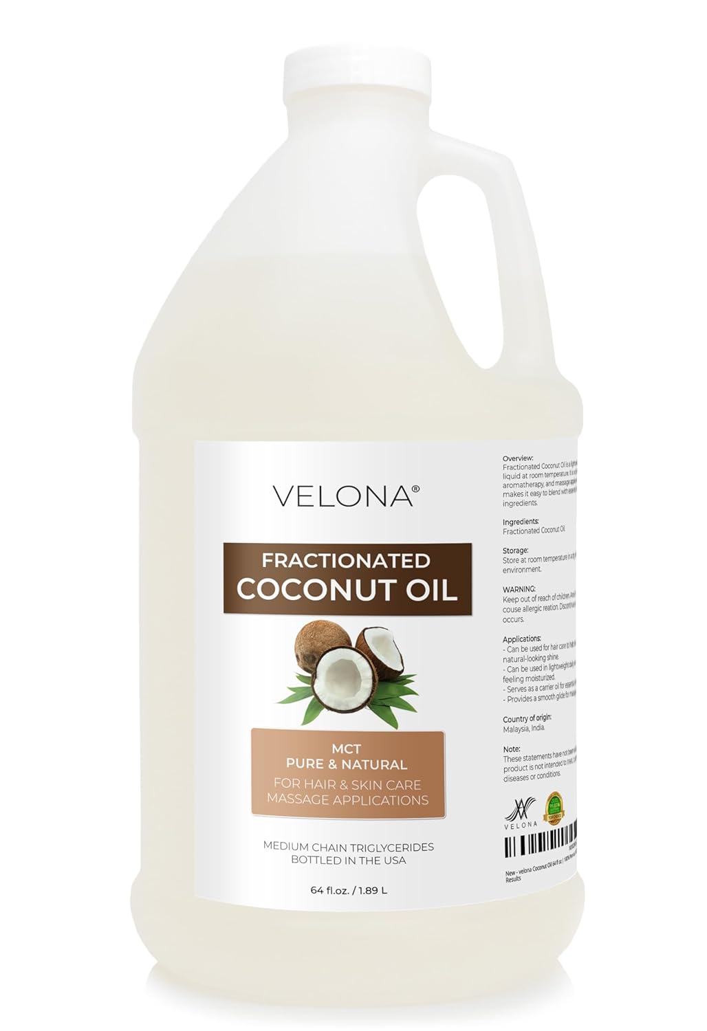 Aceite de coco  fraccionado, 100% puro y natural_1
