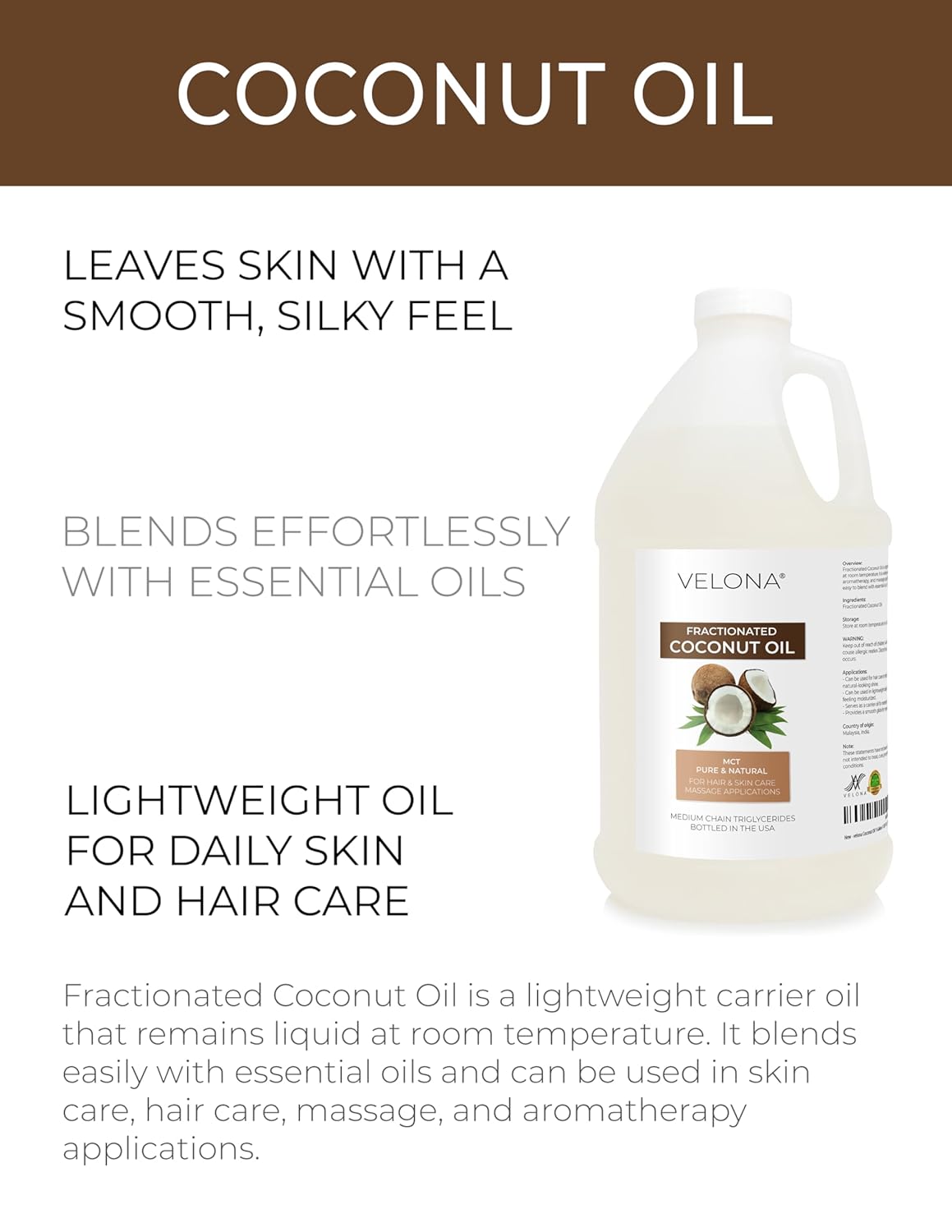 Aceite de coco  fraccionado, 100% puro y natural_3