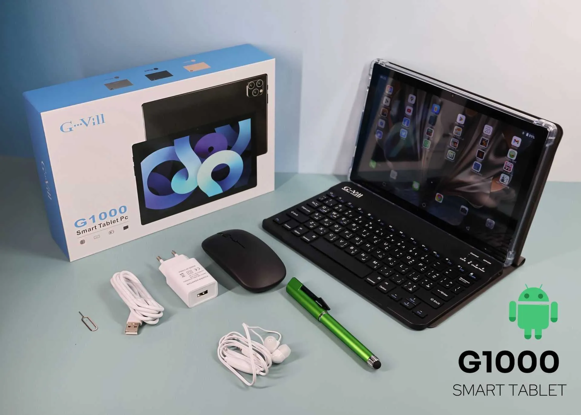 G-Vill G1000 Pro 10.1-Inch Android Tablet – 16GB RAM 512GB Storage_3