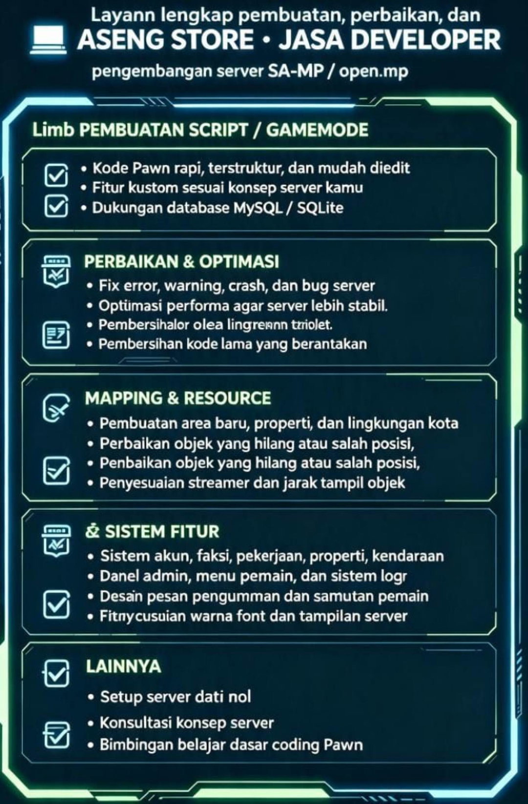 JASA DEVELOPER SAMP