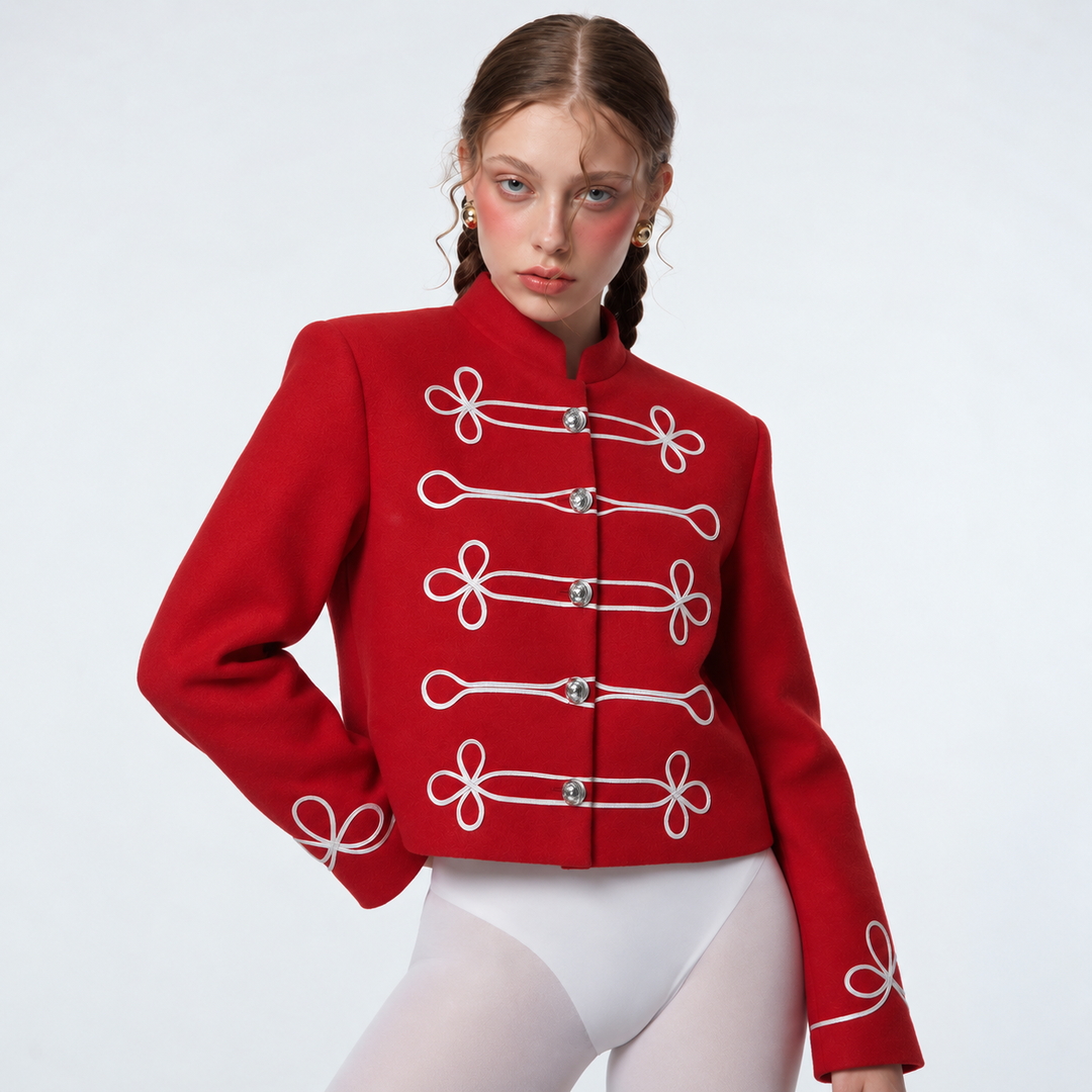 Chaqueta Comtesse, Rojo / Blanco