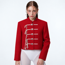 Chaqueta Shān, Rojo/Blanco