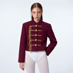 Chaqueta Shān, Borgoña/Dorado