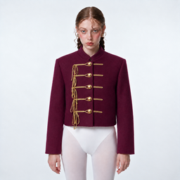 Chaqueta Shān, Borgoña/Dorado
