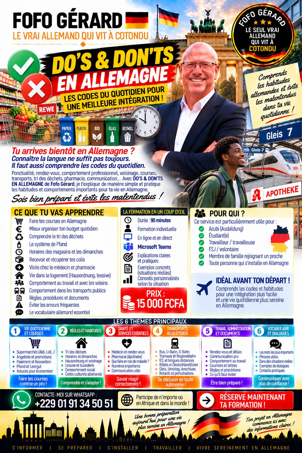 Do's et Dont's en Allemagne