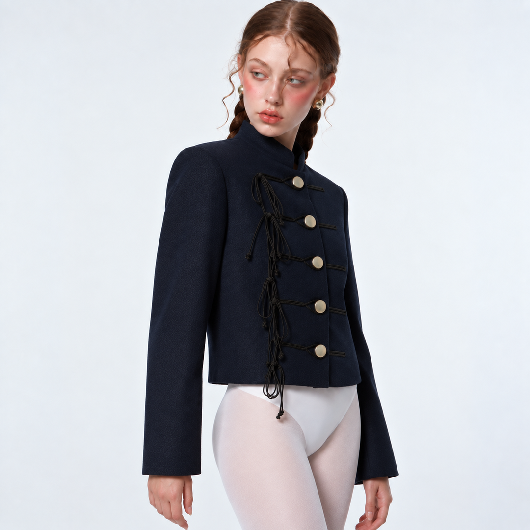 Chaqueta Shān, Azul Noche/Negro