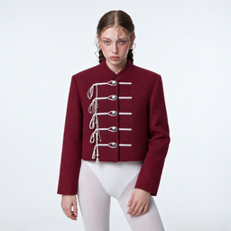 Chaqueta Shān, Borgoña/Blanco