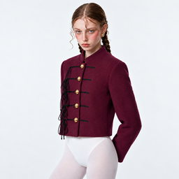 Chaqueta Shān, Borgoña/Negro