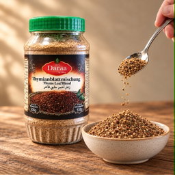  Daraa Syrische Thymen mit Sesam - 530 g x 16 St-Stückpreis: 3,49 €- zzgl.MwSt / زعتر سوري احمر من شركة الكور درعا 