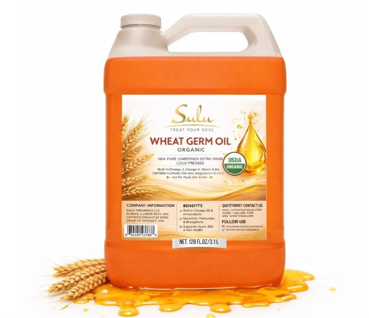 Aceite de germen de trigo virgen extra 100% puro, sin refinar y prensado en frío (Comestible))