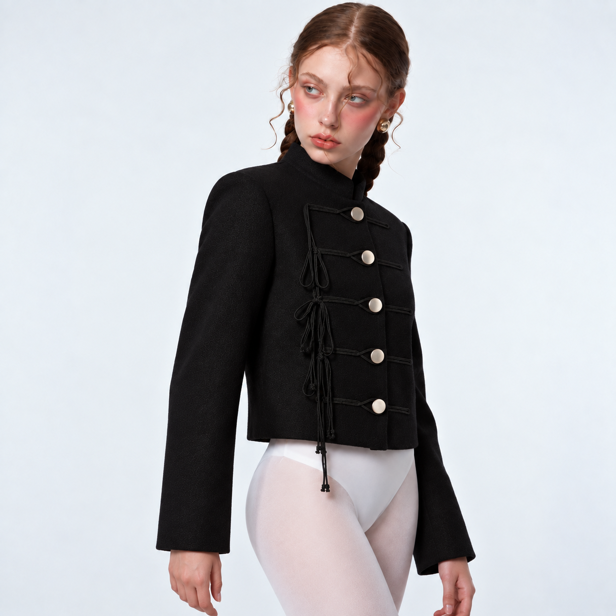 Chaqueta Shān, Negro/Negro _1