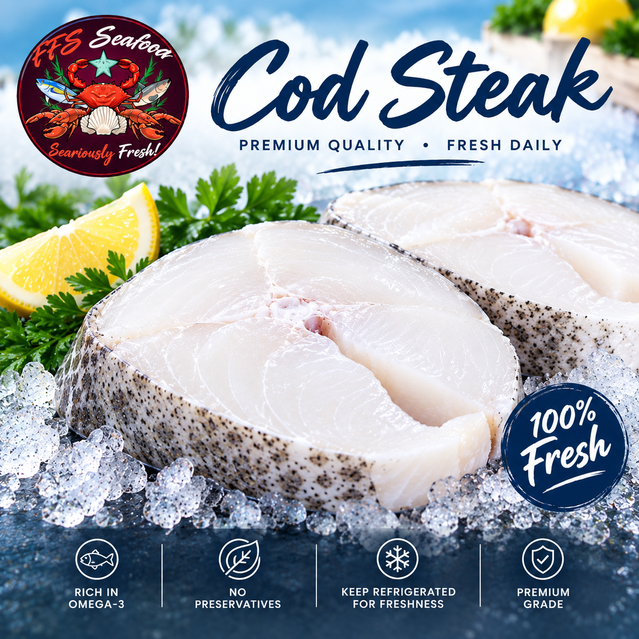 Cod Fish Steak Cut (300g +/-)_0