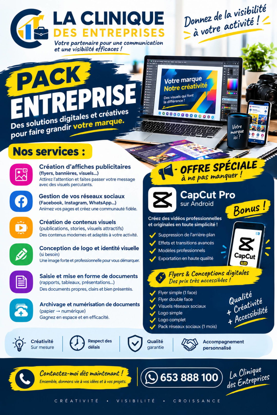 service en ligne et en présentiel