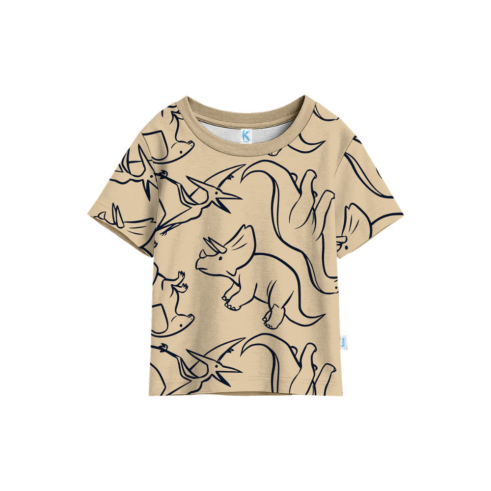 KAOS ATASAN DINO COLONY CREAM_0