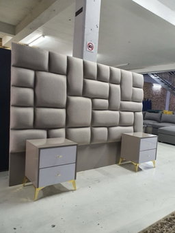Headboard and pedestals