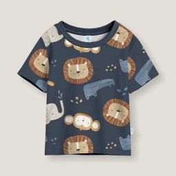 KAOS ATASAN WILD JUNGLE ROYAL BLUE
