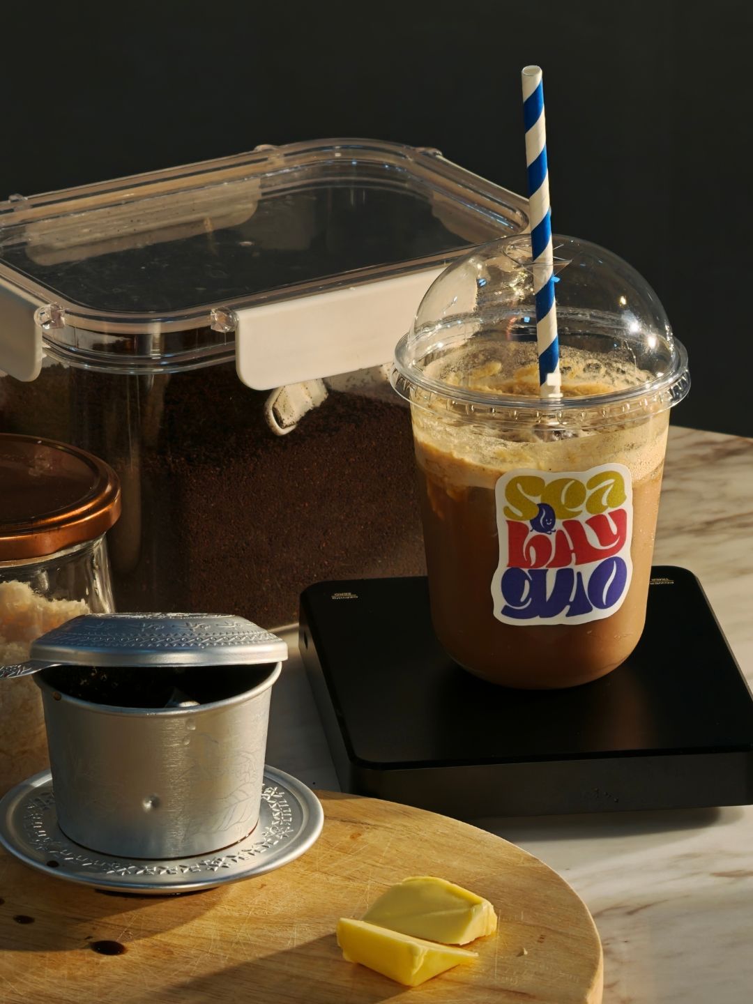 Seasonal Iced Butter Latte