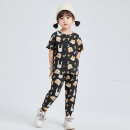 SETELAN JUMBA CUTE HEAD ANIMAL BLACK