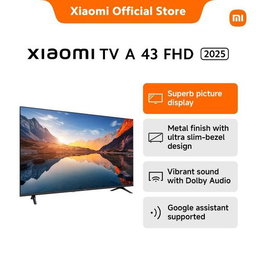 XIAOMI 43" Full HD Frameless A Series 2025 Google Dolby Audio TV (1YR WRTY)
