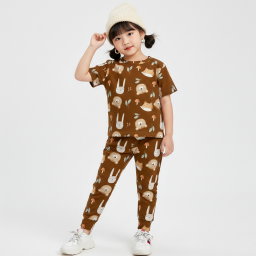 SETELAN JUMBA CUTE HEAD ANIMAL MOCCA