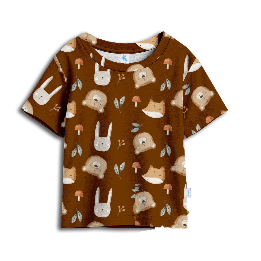 KAOS ATASAN CUTE HEAD ANIMAL MOCCA