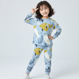 SETELAN PANJANG SHARK IN SEA BABY BLUE