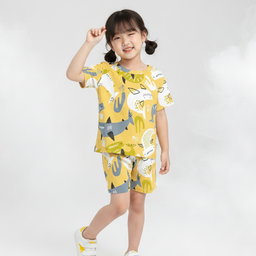 SETELAN PENDEK SHARK IN SEA YELLOW