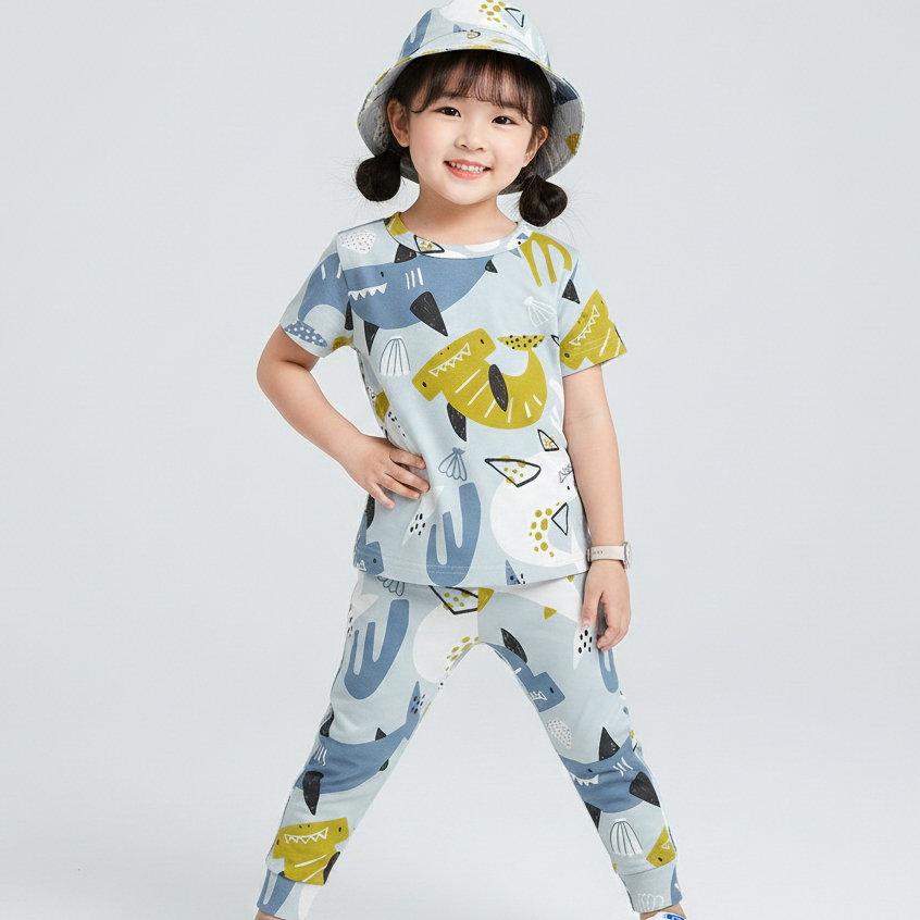 SETELAN JUMBA SHARK IN SEA BABY BLUE