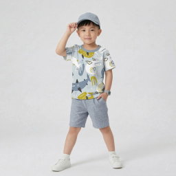 KAOS ATASAN SHARK IN SEA BABY BLUE