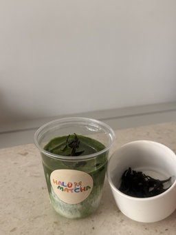 Iced Da Hong Pao Matcha Latte