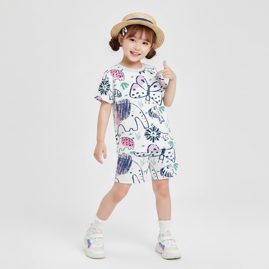 SETELAN PENDEK AFRICA CUTE WHITE_0