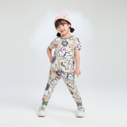 SETELAN JUMBA AFRICA CUTE CREAM RIB GREEN BREAK