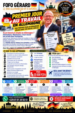 Premier jour au travail en Allemagne