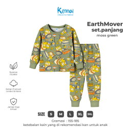 SETELAN PANJANG EARTHMOVER MOSS GREEN