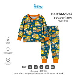 SETELAN PANJANG EARTHMOVER ROYAL BLUE