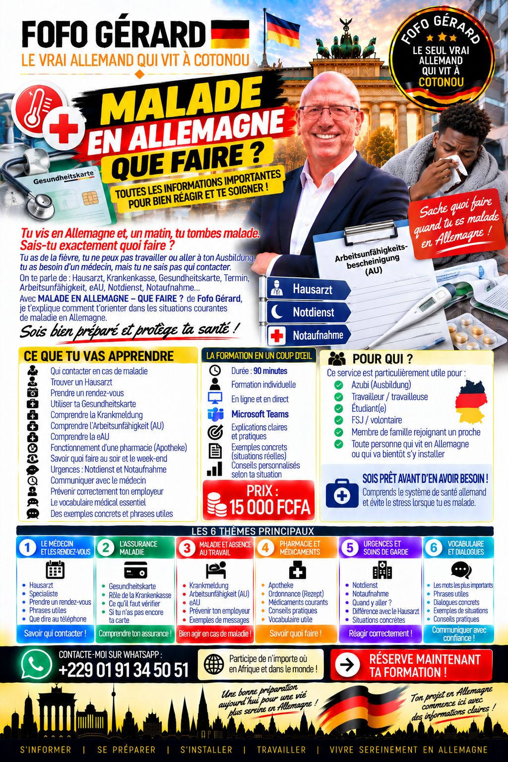 Malade en Allemagne - que faire ?
