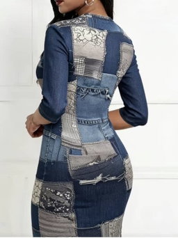 Women long sleeve dress 