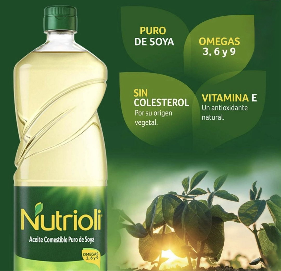 Aceite de soya Nutrioli 3 pzas de 946 ml