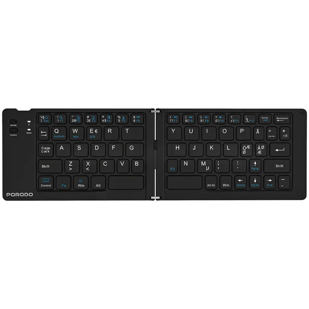 Porodo 6-In-1 Keyboard & Mouse Set Magnetic Cable, Phone Stand & Travel Case_1