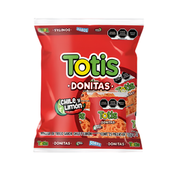 DONITAS CHILE Y LIMON SOBRE 10G TOTIS BSA C/25 PZS