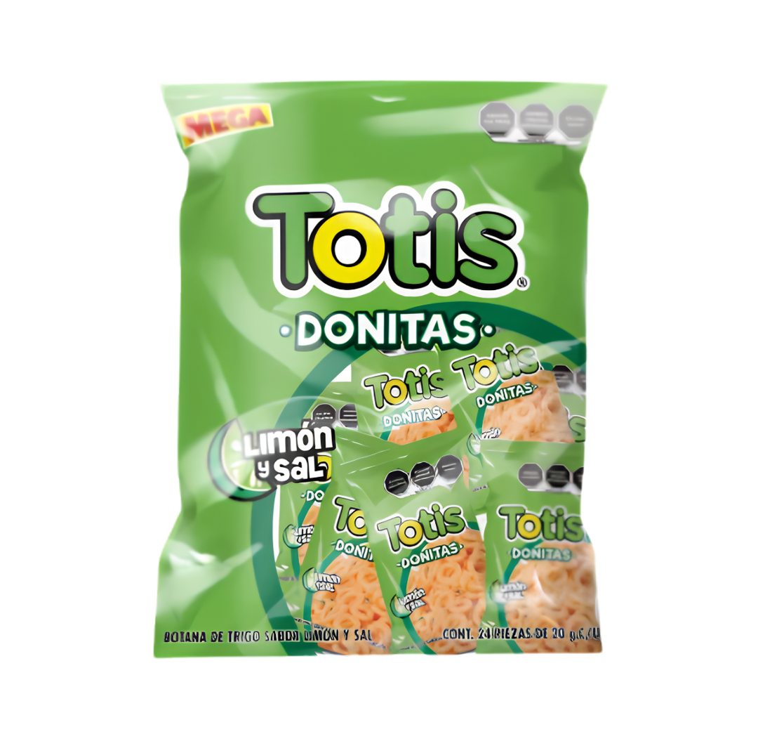 DONITAS SAL Y LIMON MEGA 20G TOTIS BSA C/24 PZS