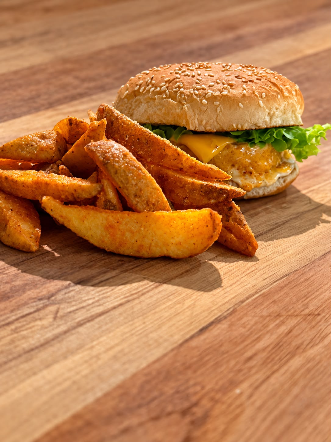Hamburguesa de pollo con pan de masa madre_0