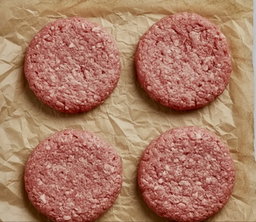 Beef burger stuffed with cheese