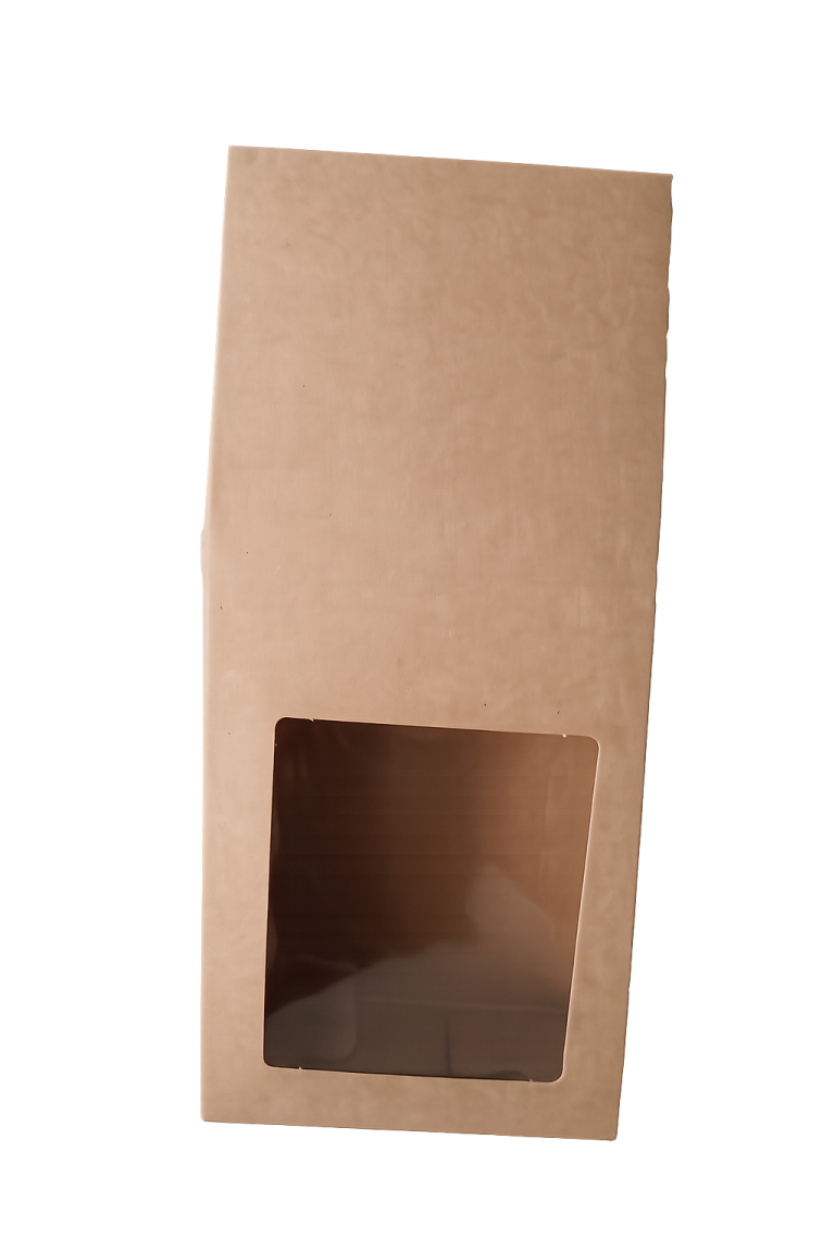 Kraft Stand-up Window Box - 9x4x20cm