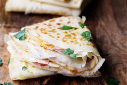 Crepe with Turkey Ham and Cheese