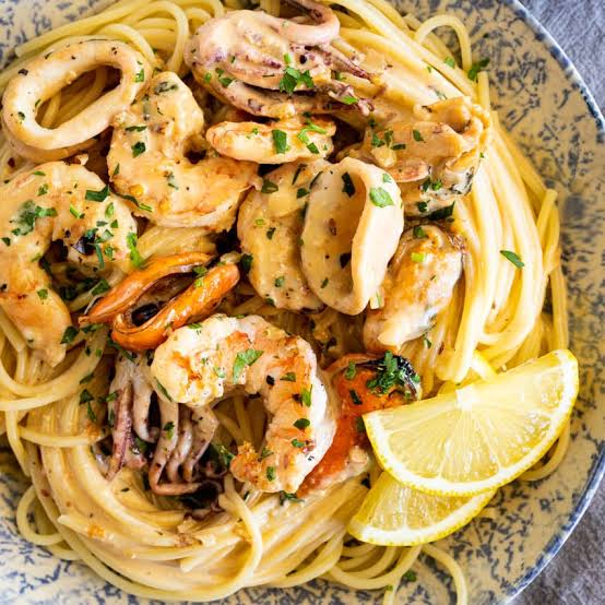 Seafood Creamy Pasta